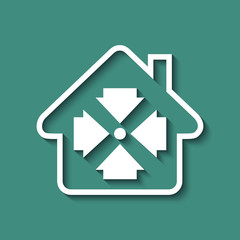 Logo maison et point de rassemblement.