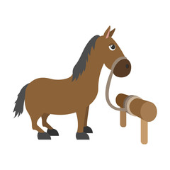 Horse cartoon character