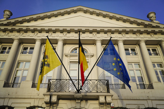place des martyrs, parlement flamand, Bruxelles, Belgique