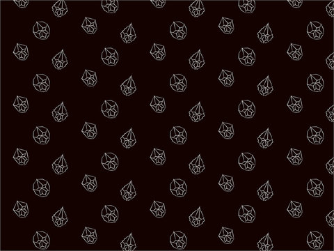 Jems crystal pattern. diamonds  background in black