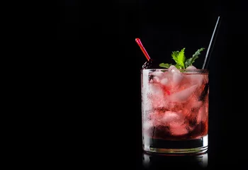 Crédence en verre imprimé Cocktail Cocktail de mûres