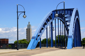 Sternbrücke über die Elbe in Magdeburg