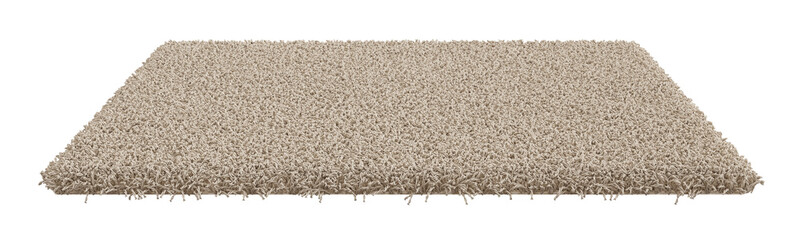Rectangle carpet isolated on white background