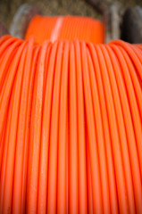 orange fiber cables