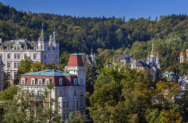 View of Karlovy Vary, Czech republic