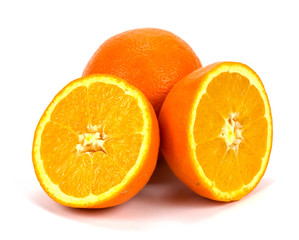 fresh yellow oranges.