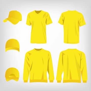 Yellow Shirt Front And Back Images – Browse 4,228 Stock Photos