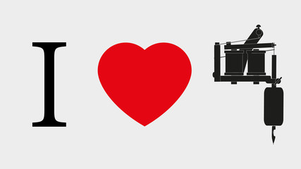 I love tattoo , banner