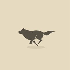 Obraz premium Wolf icon