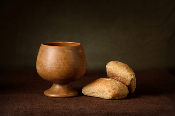 Communion Cup and Bread