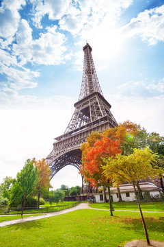 Eiffel Tower in Paris France during sunny day