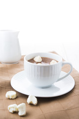 Cocoa drink with marshmallows