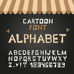 simple font on a black background