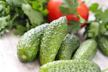 Ingredients for salad