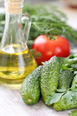 Ingredients for salad