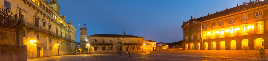  Obradoiro Square  in evening