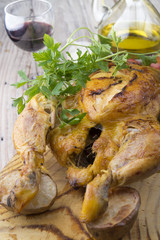 whole roasted chicken