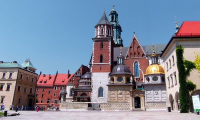 Obraz premium Wawel cathedral on Wawel Hill in Krakow, Poland