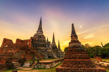 Wat Phrasisanpetch in the Ayutthaya Historical Park, Ayutthaya,