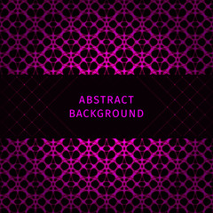 Lights abstract shape on dark background