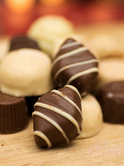 Luxury chocolate bonbons