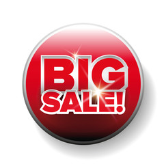 Big sale red button vector