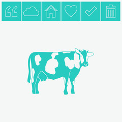 Cow vector icon.