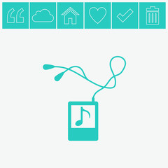 Portable music device icon.