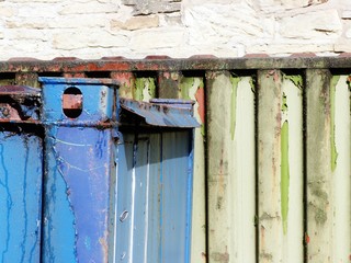 colorful transport container