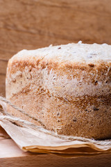 loaf of bread on backing paper