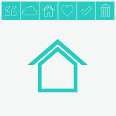 Home vector icon.