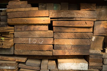 Details of wooden boards