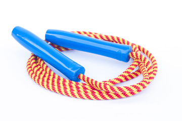 Skipping rope isolated on white background