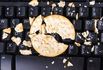 Crackers on the keyboard