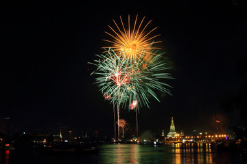 fireworks at the river