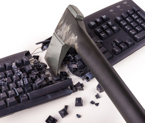 Smashed keyboard