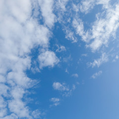 blue sky and white cloud, clear weather sky background
