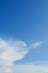blue sky and white cloud, clear weather sky background