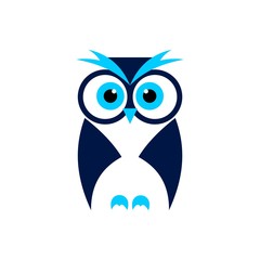 Obraz premium Owl Simple Design Logo