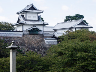 Japanese samurai castle in Kanazawa