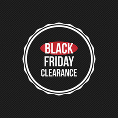 Obraz premium Black Friday Label