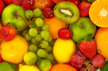 Naklejka na ściany i meble fresh various fruits 