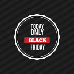 Fototapeta premium Black Friday Label