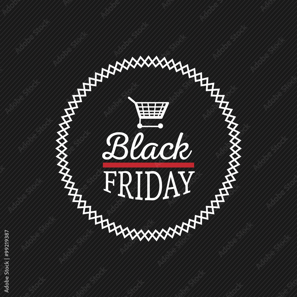 Canvas Prints Black Friday Label