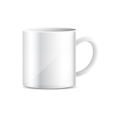 mug of cup on white background isolate vector illustration eps 10