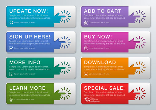 Infographics Web Banner & Label Design