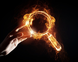 Fire search icon