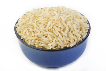 Brown rice in bowl