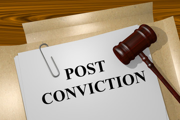 Post Conviction concept - obrazy, fototapety, plakaty