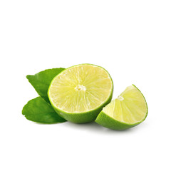 Lime isolate on white background (Lemon fruit)